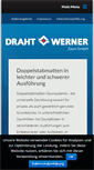 Mobile Screenshot of draht-werner-zaun.de
